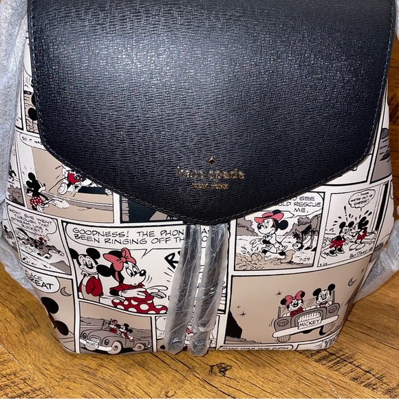 Kate Spade New York Disney X Minnie Mouse Flap Backpack Mickey multi - Picture 6 of 6